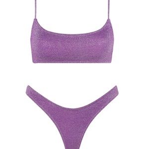 MICA - VIOLET SPARKLE size S TOP ONLY